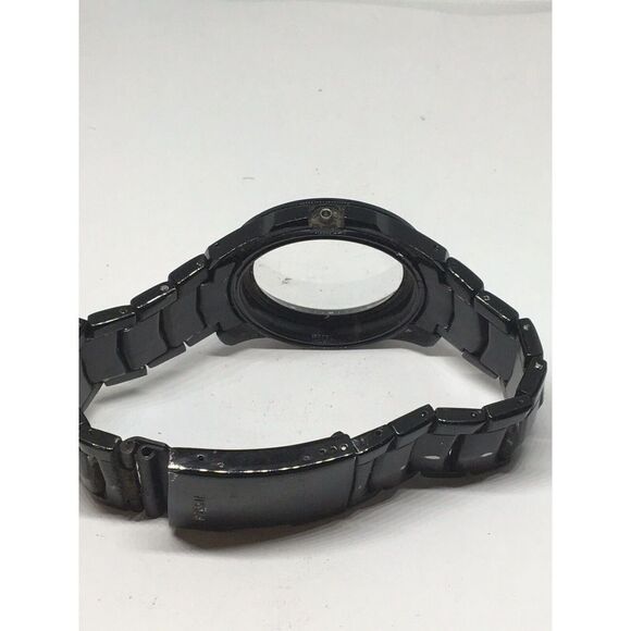 Authentic Fossil Watch Links Parts Case Band 20mm Stainless Steel Black A702 - Picture 11 of 11